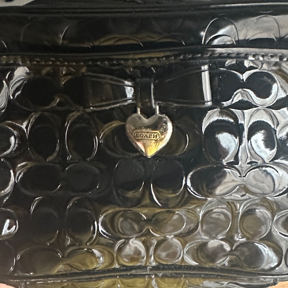 Coach Black Patent Leather Crossbody Bag - Picture 4 of 4